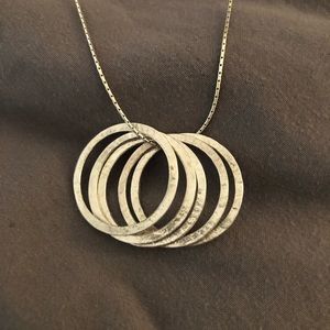 Silpada Silver Hoop Necklace